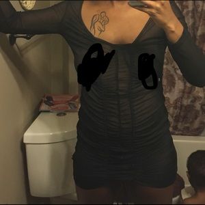 See through club dress